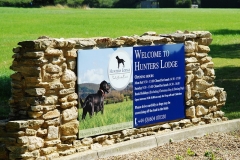 Welcome sign outside